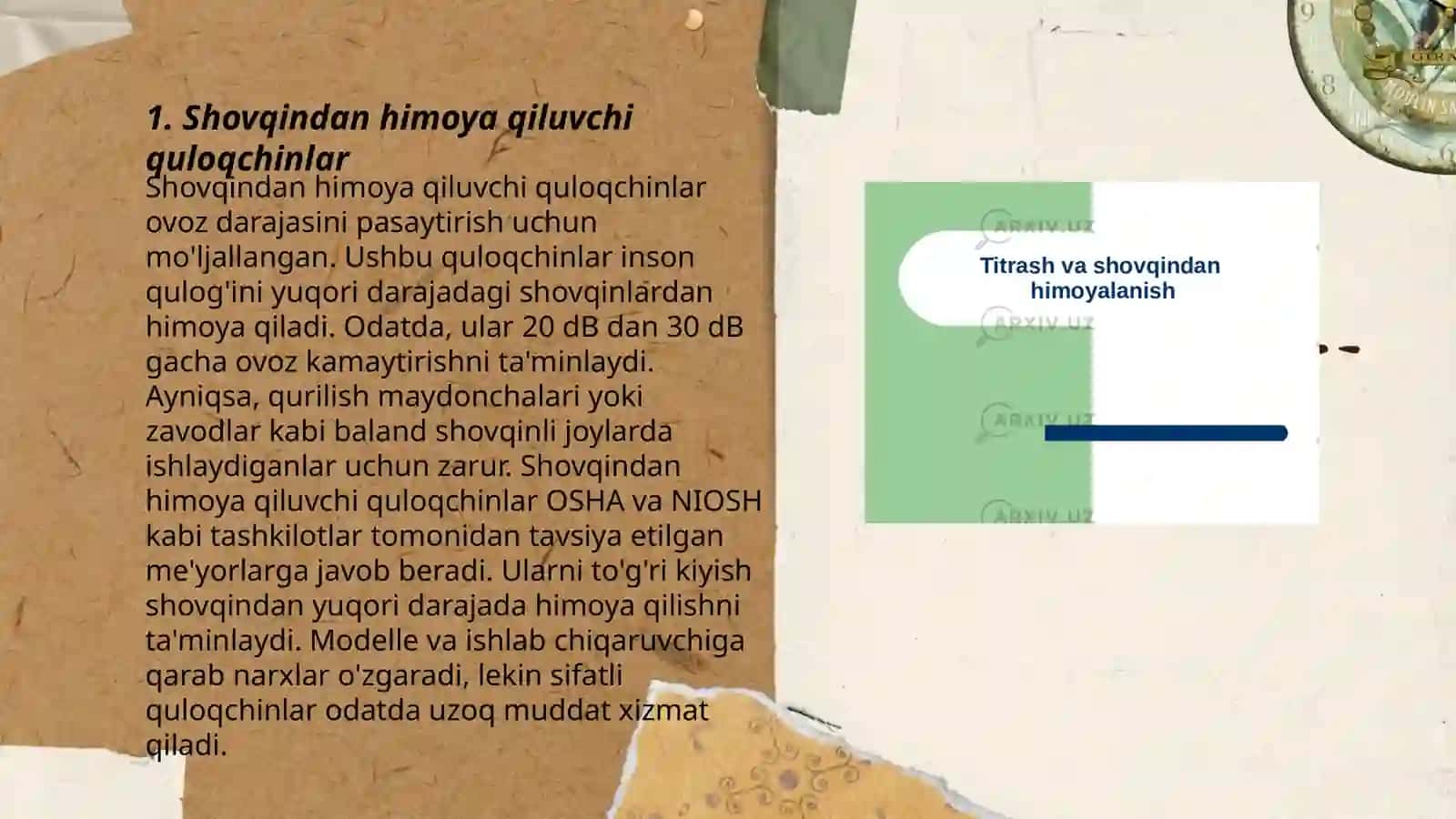 Shovqindan himoya qiluvchi quloqchinlar 3
