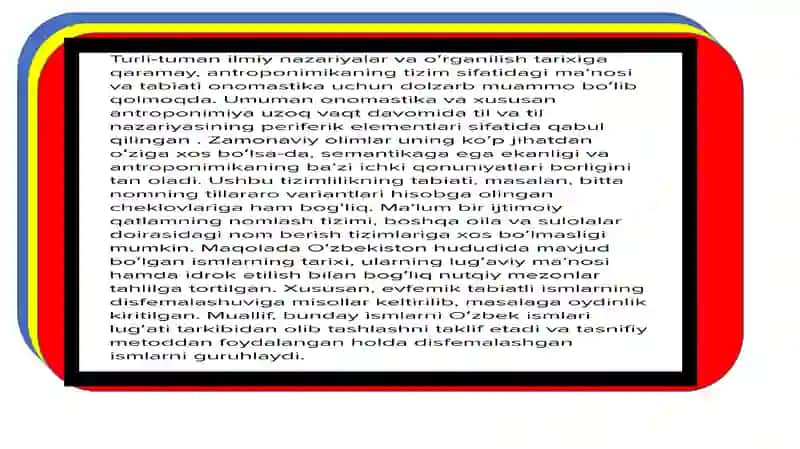 ISMLAR VA ULARNING OʻZIGA XOS XUSUSIYATLARI 3