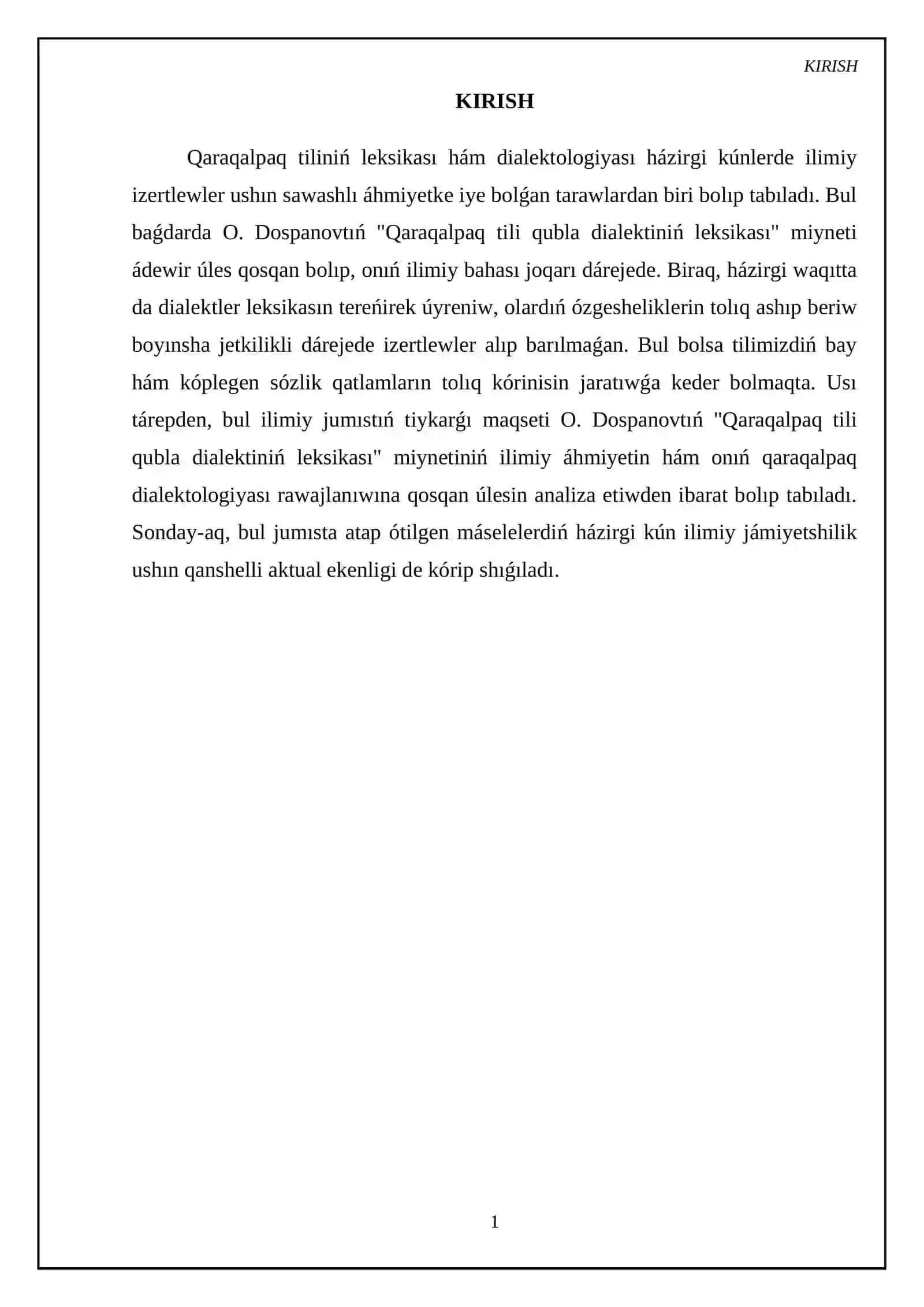 Qaraqalpaq tili qubla dialektiniń leksikası 3
