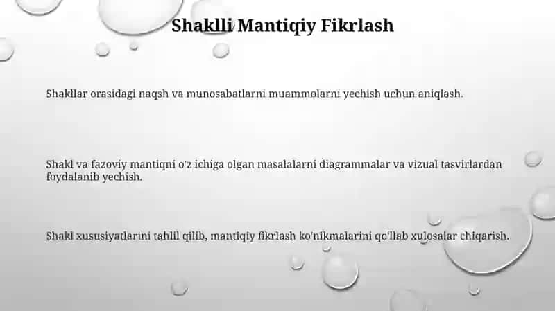 Shaklli Mantiqiy Fikrlash 3
