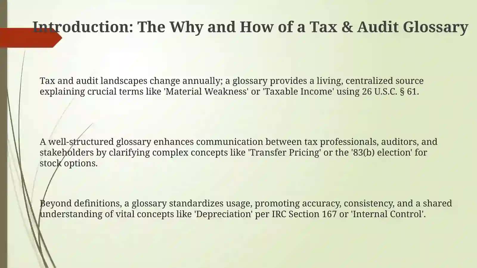 Glossary of Tax and Audit Terms 3