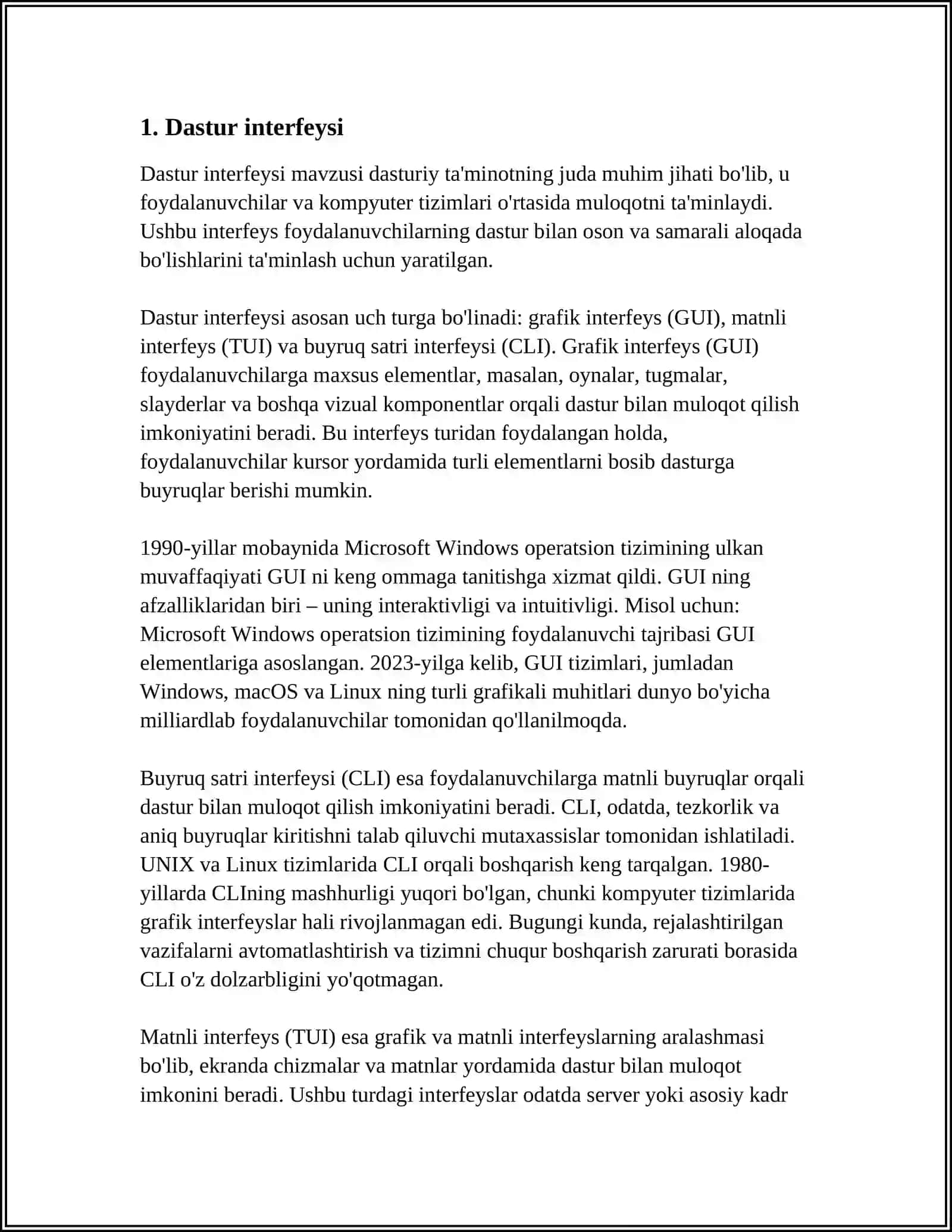 CORUS LAB DASTURINING XUSUSIYATLARI 3