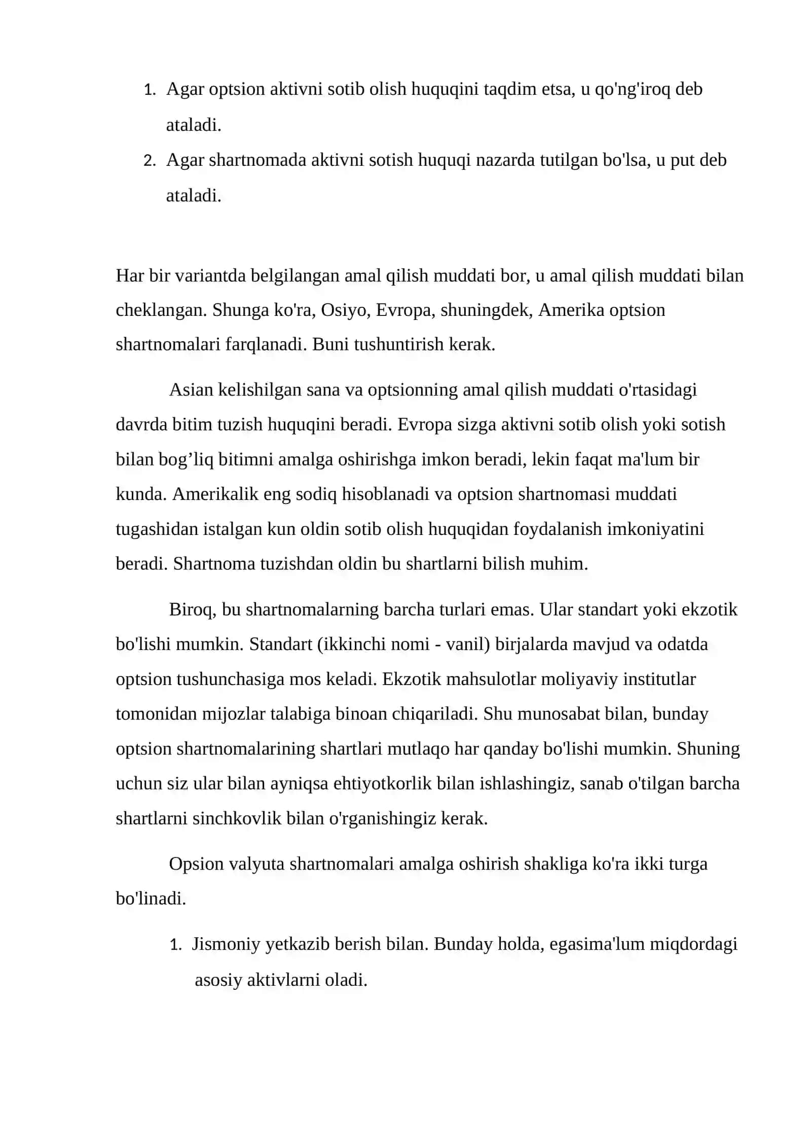 OPSION SHARTNOMALARI VA ULARNING XUSUSIYATI 3