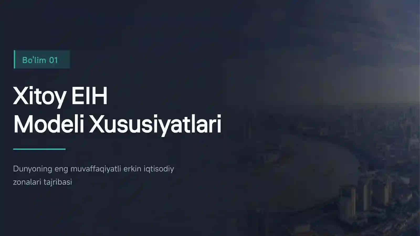 Xitoy EIH Modeli Xususiyatlari 3