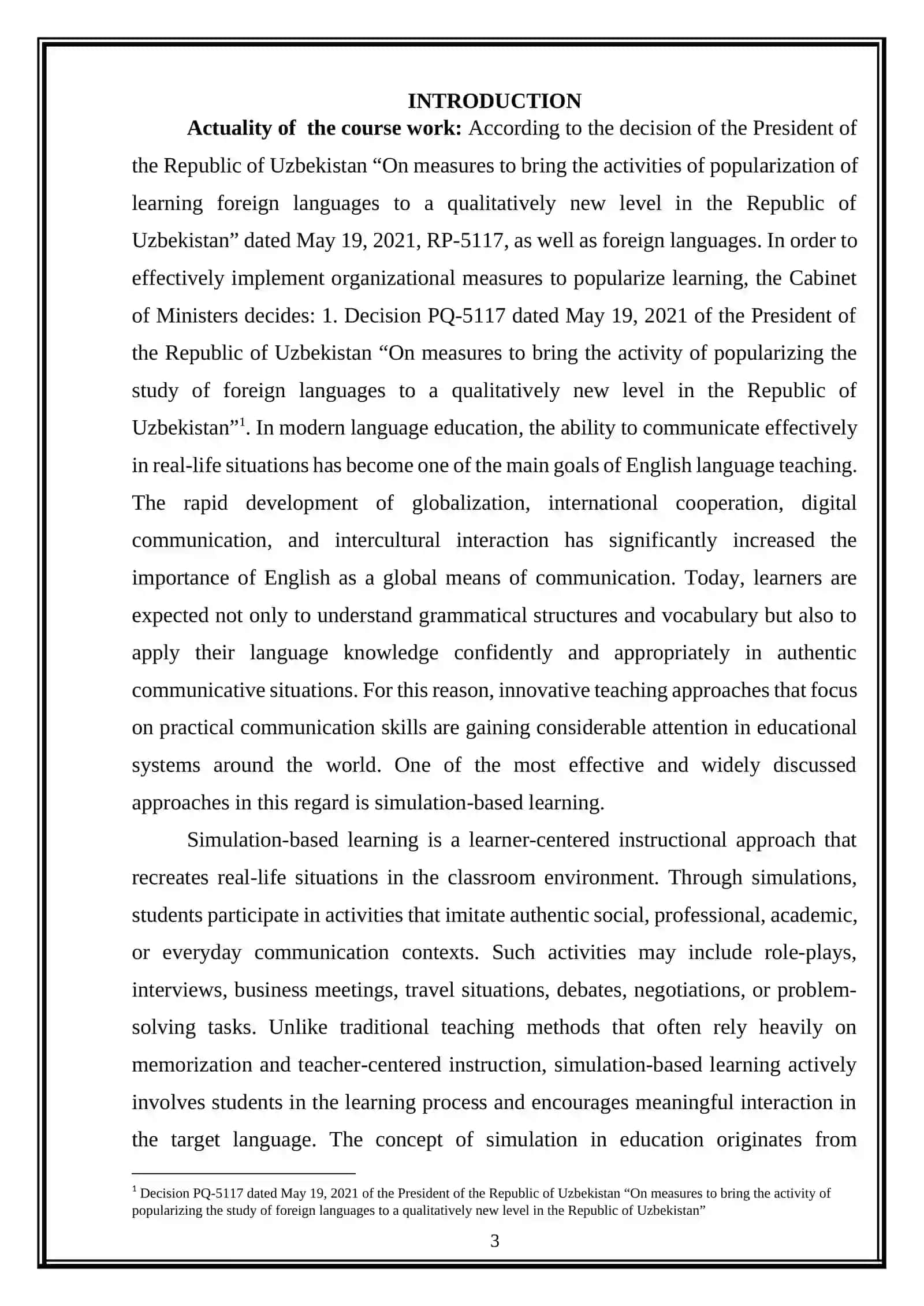 Simulation based learning for real life English communication practice 3