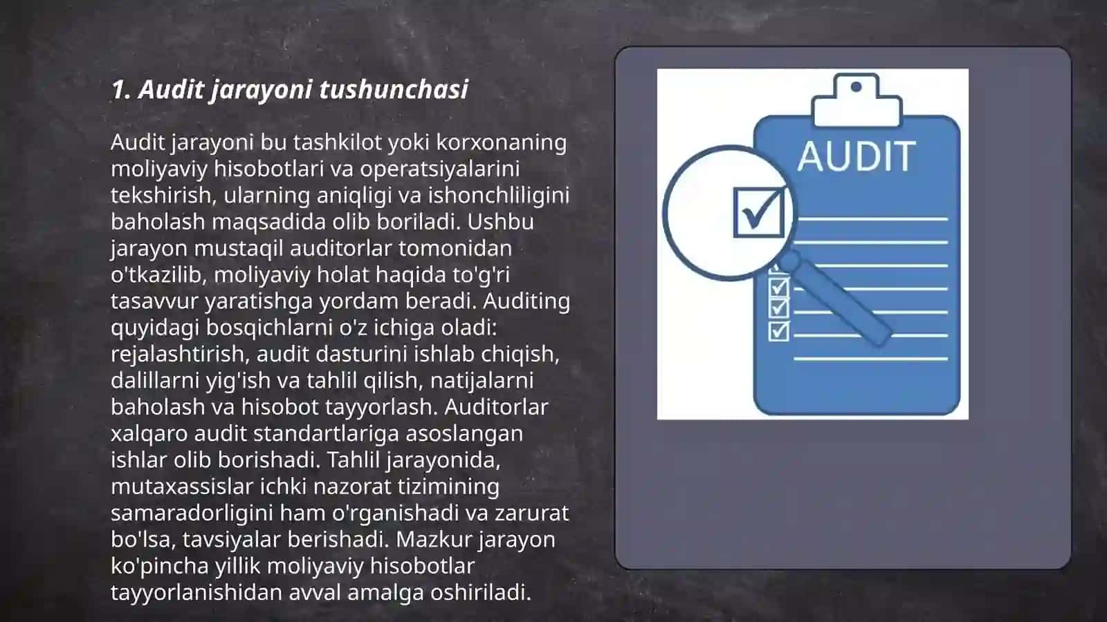 Audtirolik tekshiruvi ishchi dasturi 3