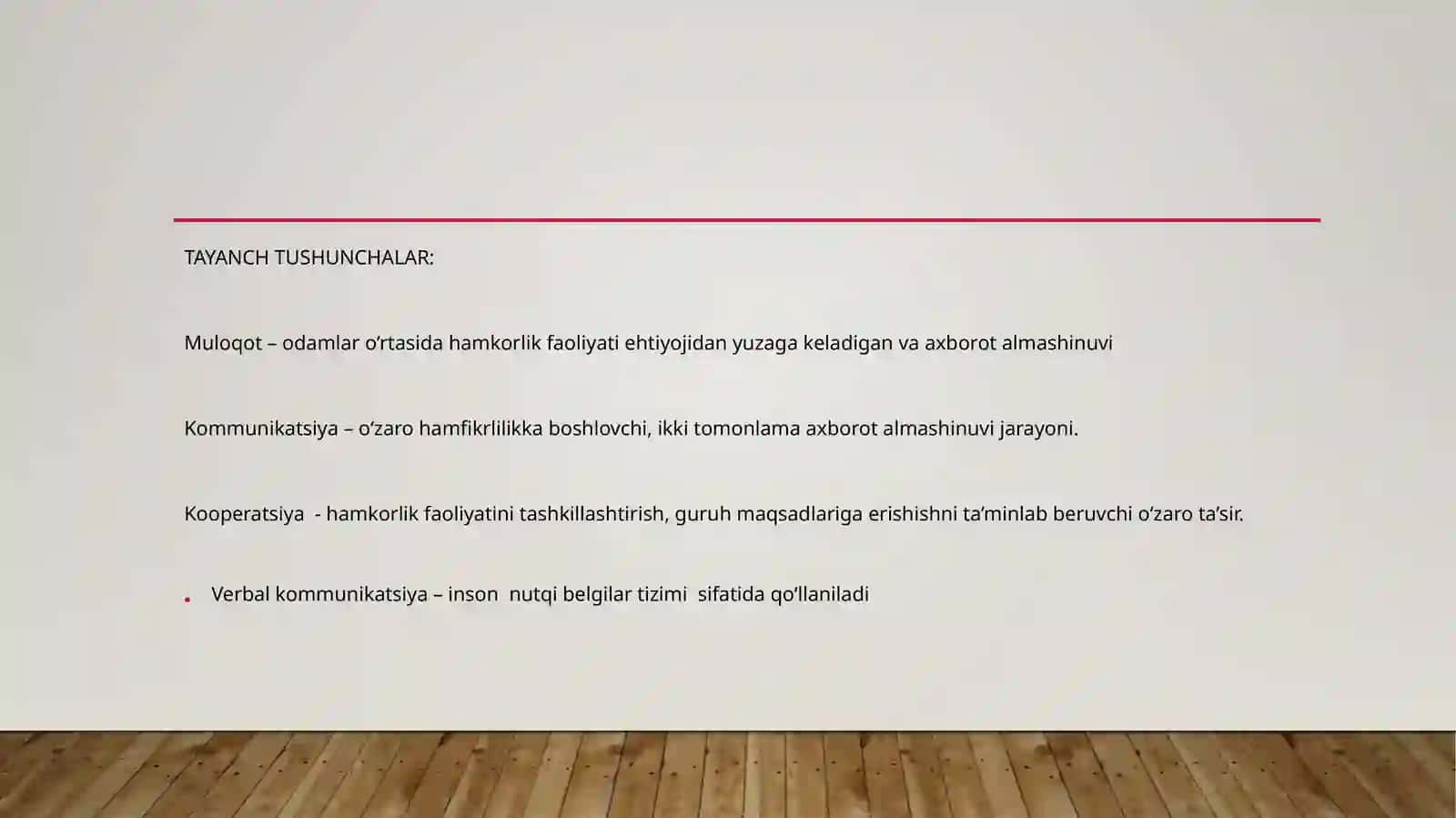 Muloqot tushunchalari 3