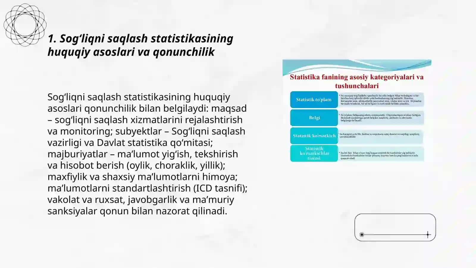 Sogʻliqni saqlash statistikasi 3
