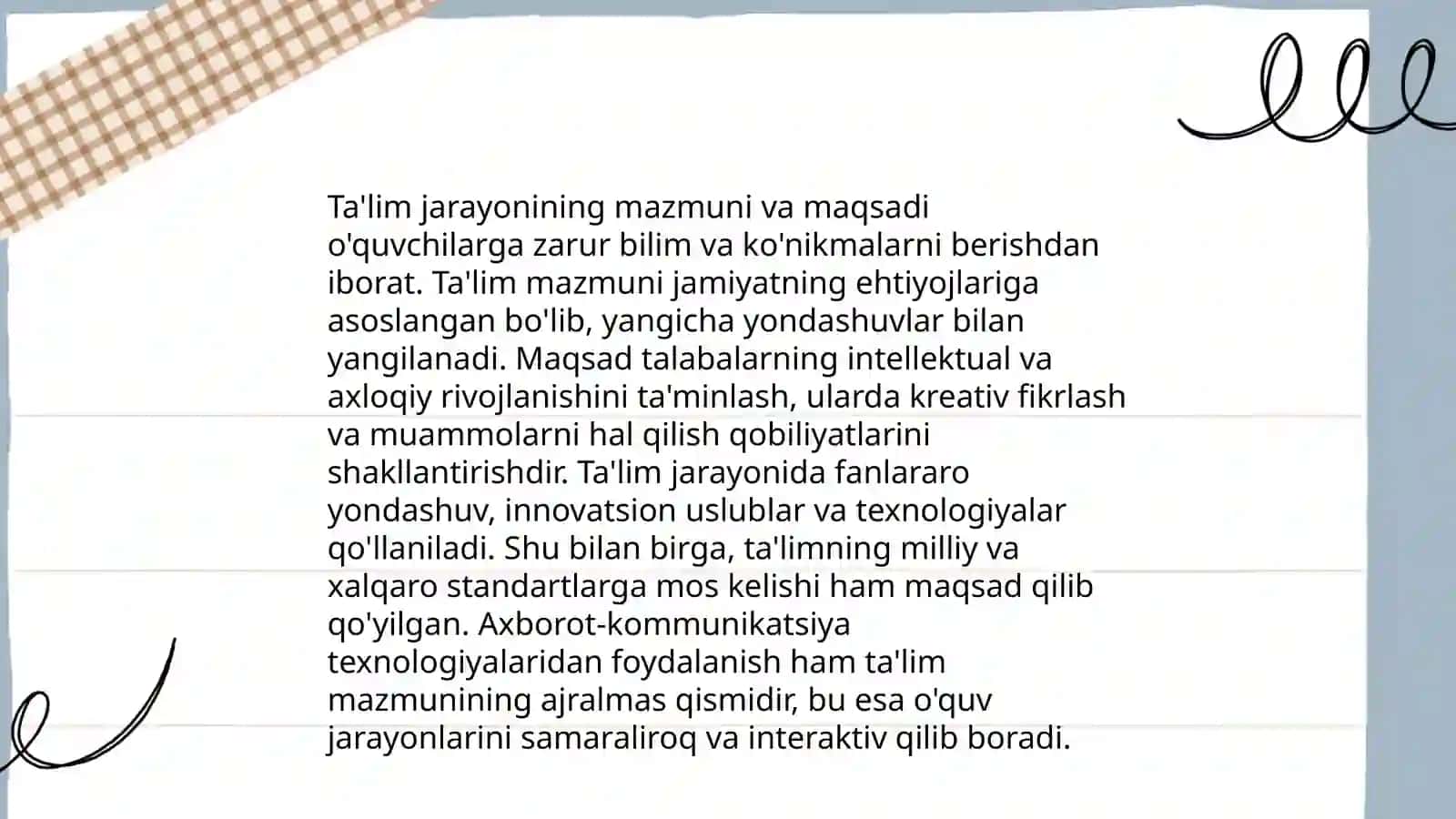 Pedagog shaxi va unga qoyiladigan talablar 3