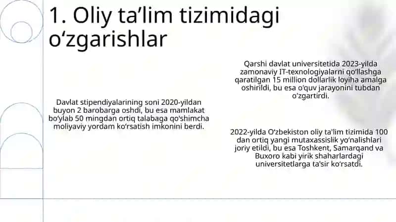 Oʻzbekistonda taʼlim tizimi islohotlari 3