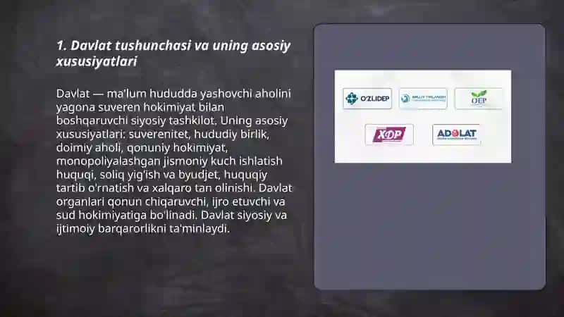 Davlat va siyosiy partiyalar 3