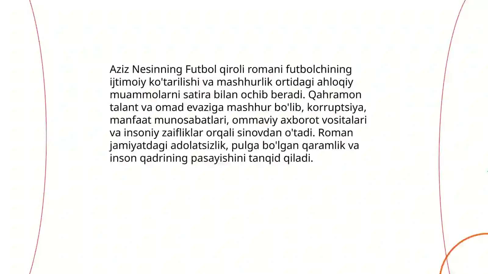 Aziz Nesinning "Futbol qiroli" romani 3