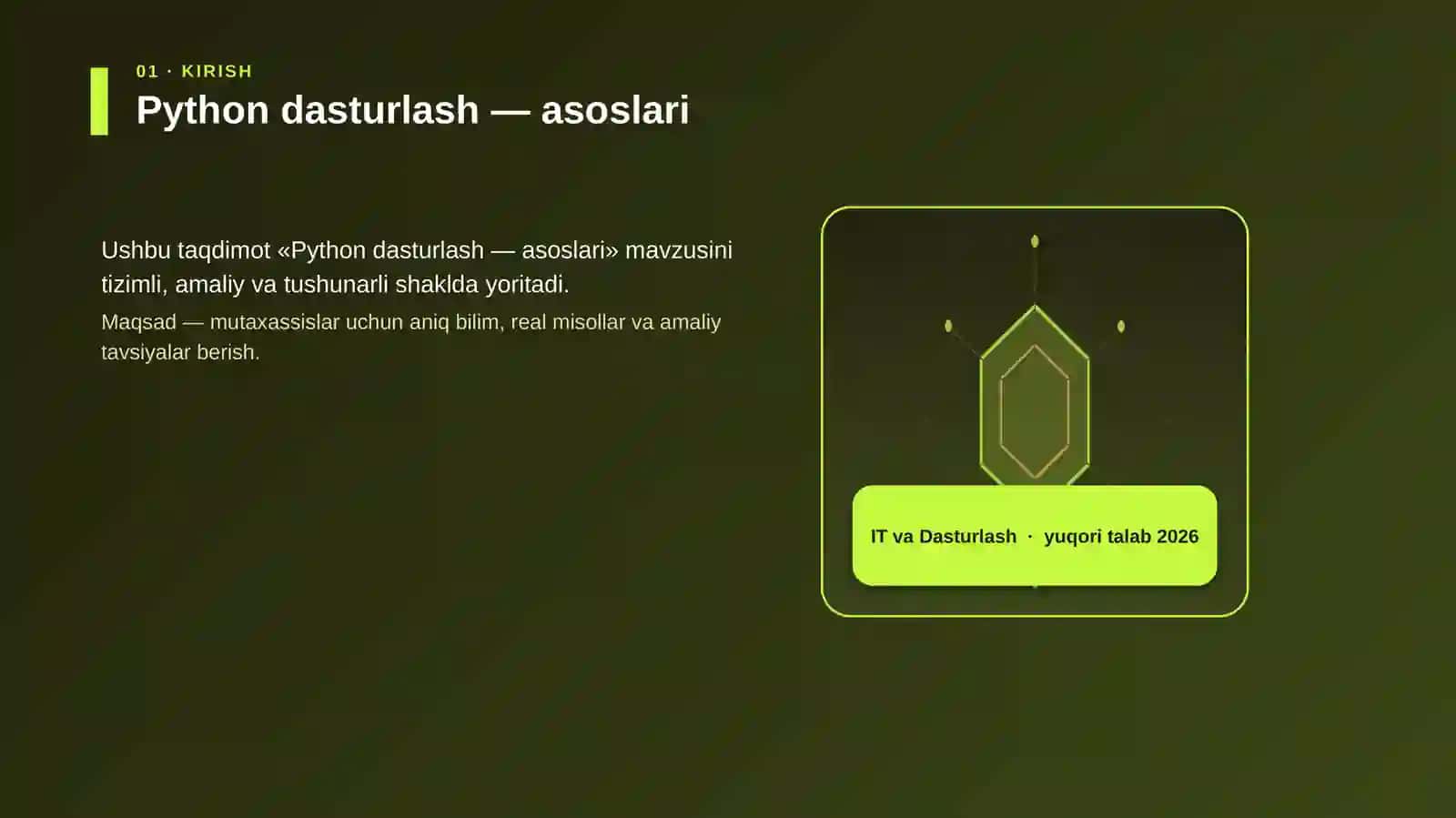 Python dasturlash — asoslari 3