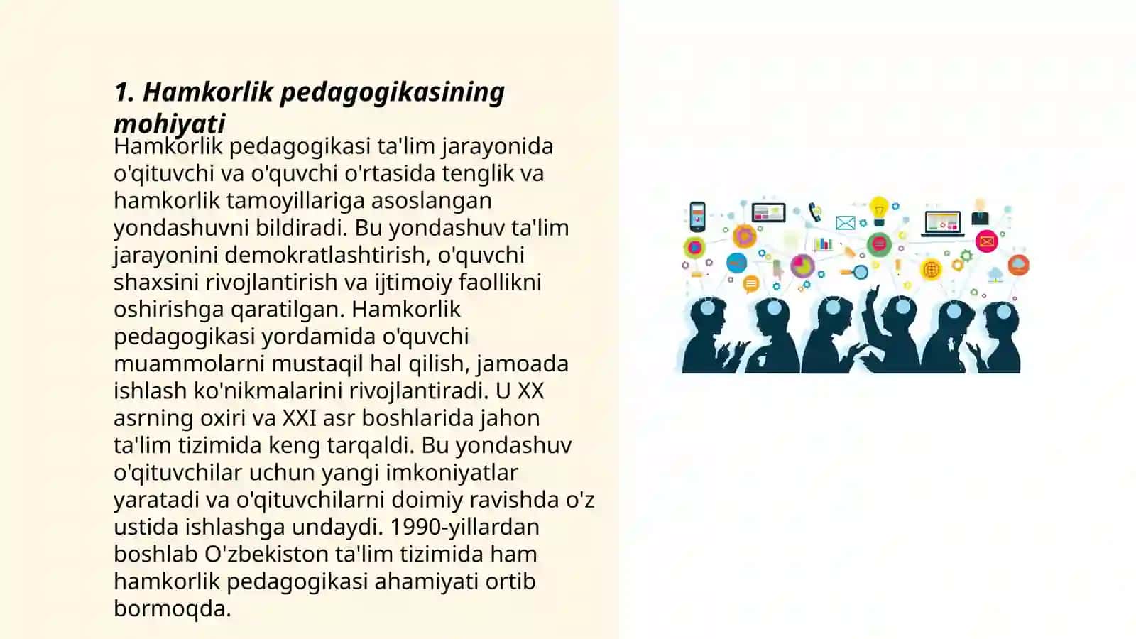 Hamkorlik pedagogikasining tarkibiy qismlari 3