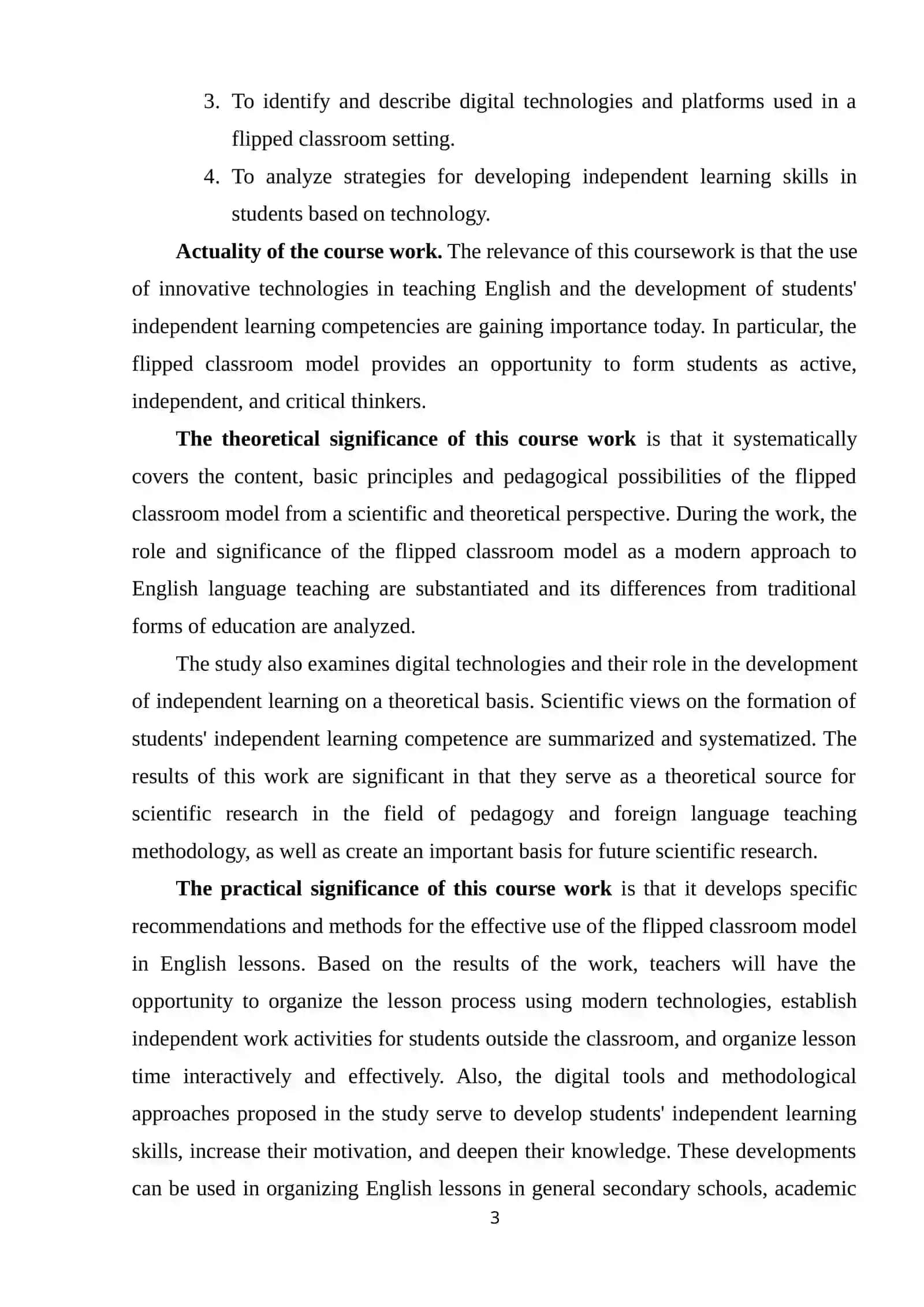 FLIPPED CLASSROOM MODEL IN ENGLISH CLASSES: HOW TECHNOLOGY CAN FOSTER INDEPENDENT LEARNING 3