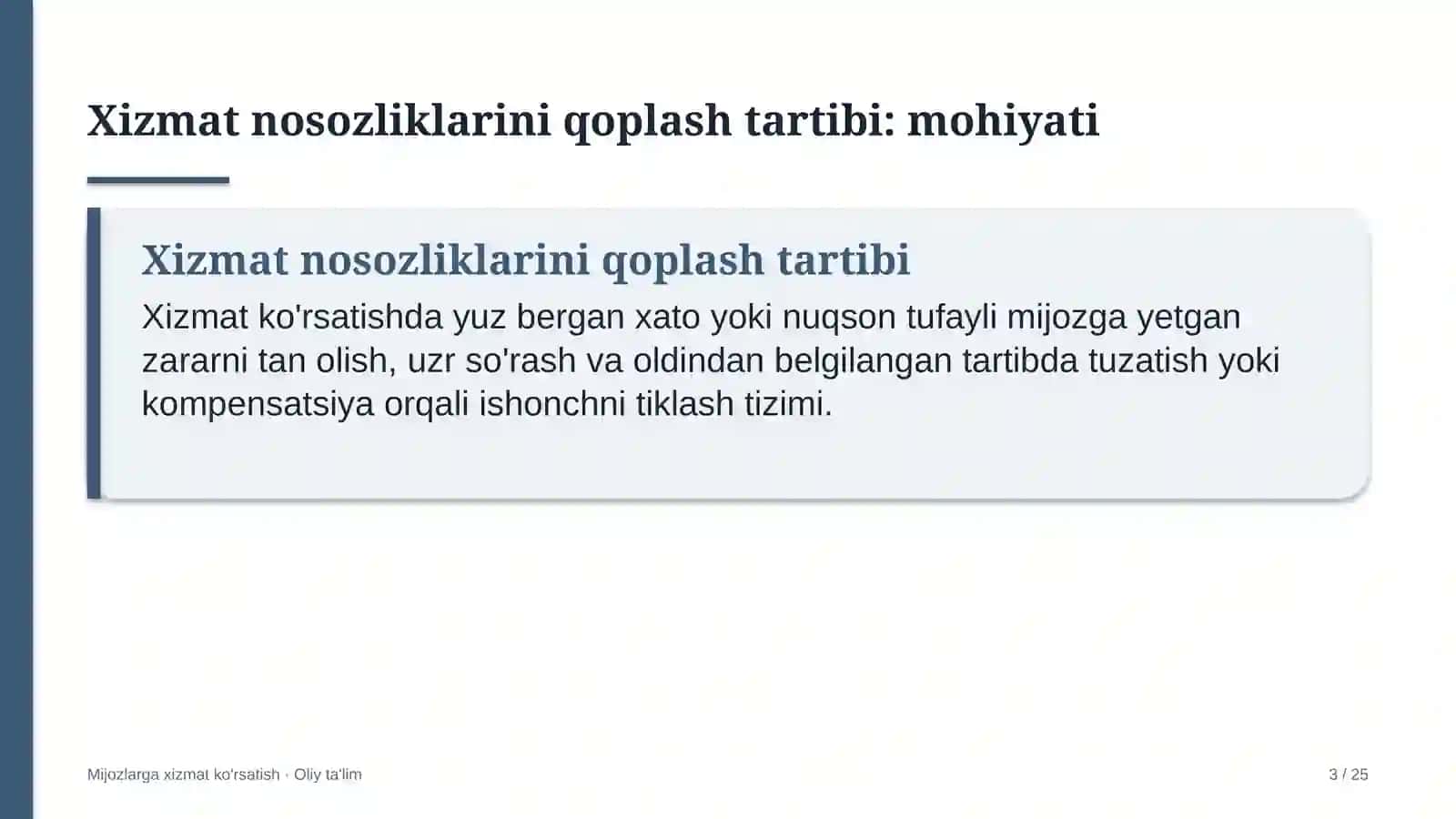 Keramik plitka ishlab chiqarishda xizmat nosozliklarini qoplash tartibini joriy etish 3