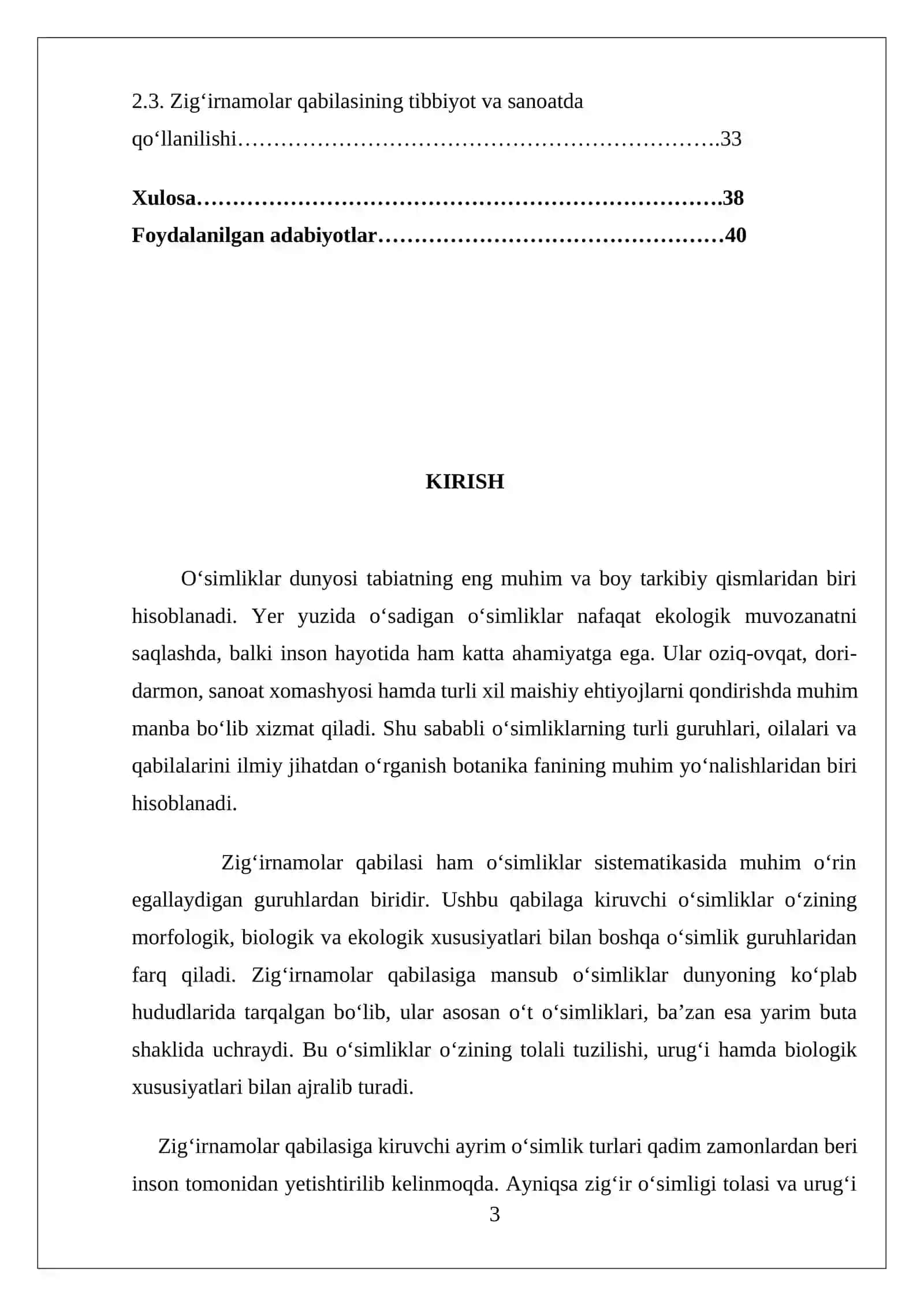 Zig'irnamolar qabilasi 3