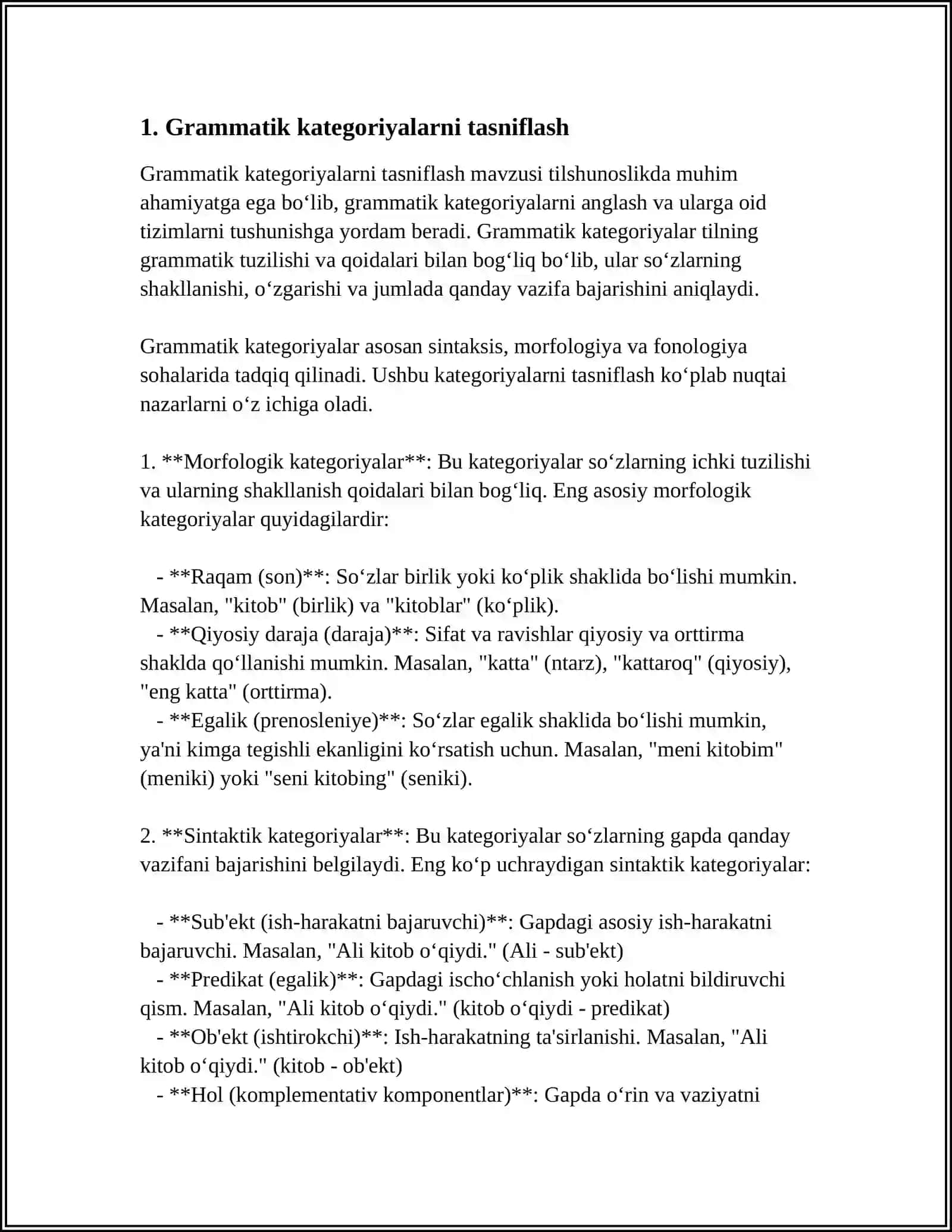 MORFOLOGIK KATEGORIYALAR 3