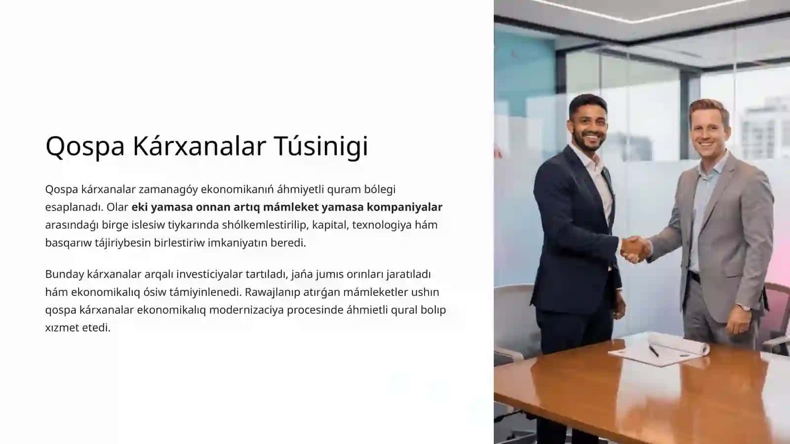 Qospa kárxanalarının házirgi jaɣdayı hám rawajlanıwı 3