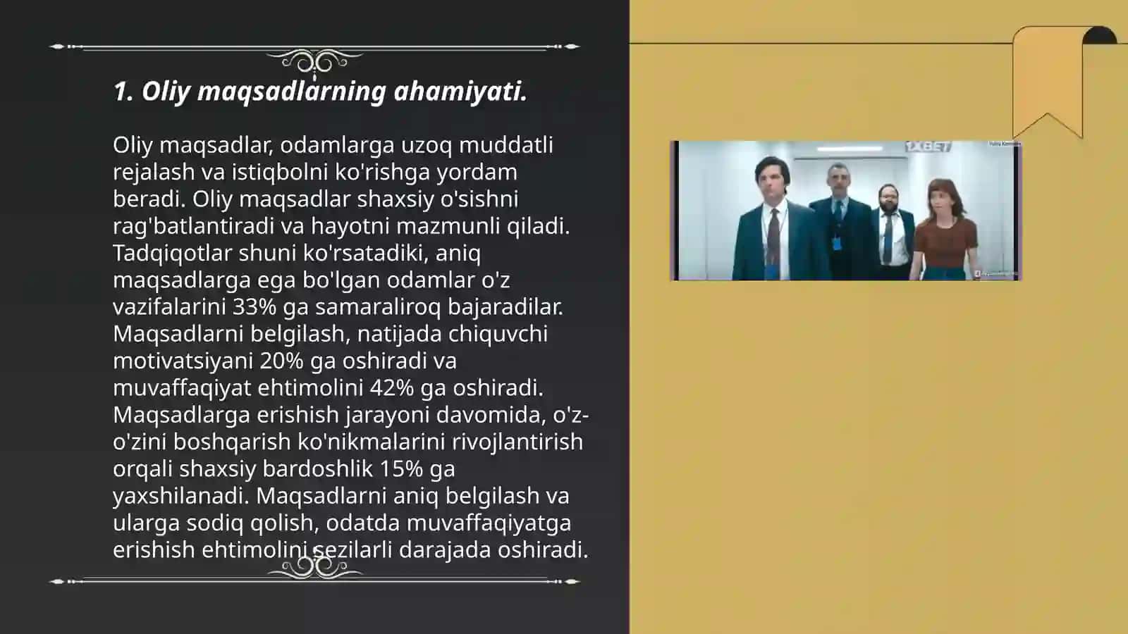 Oliy maqsadlar bilan yashash 3
