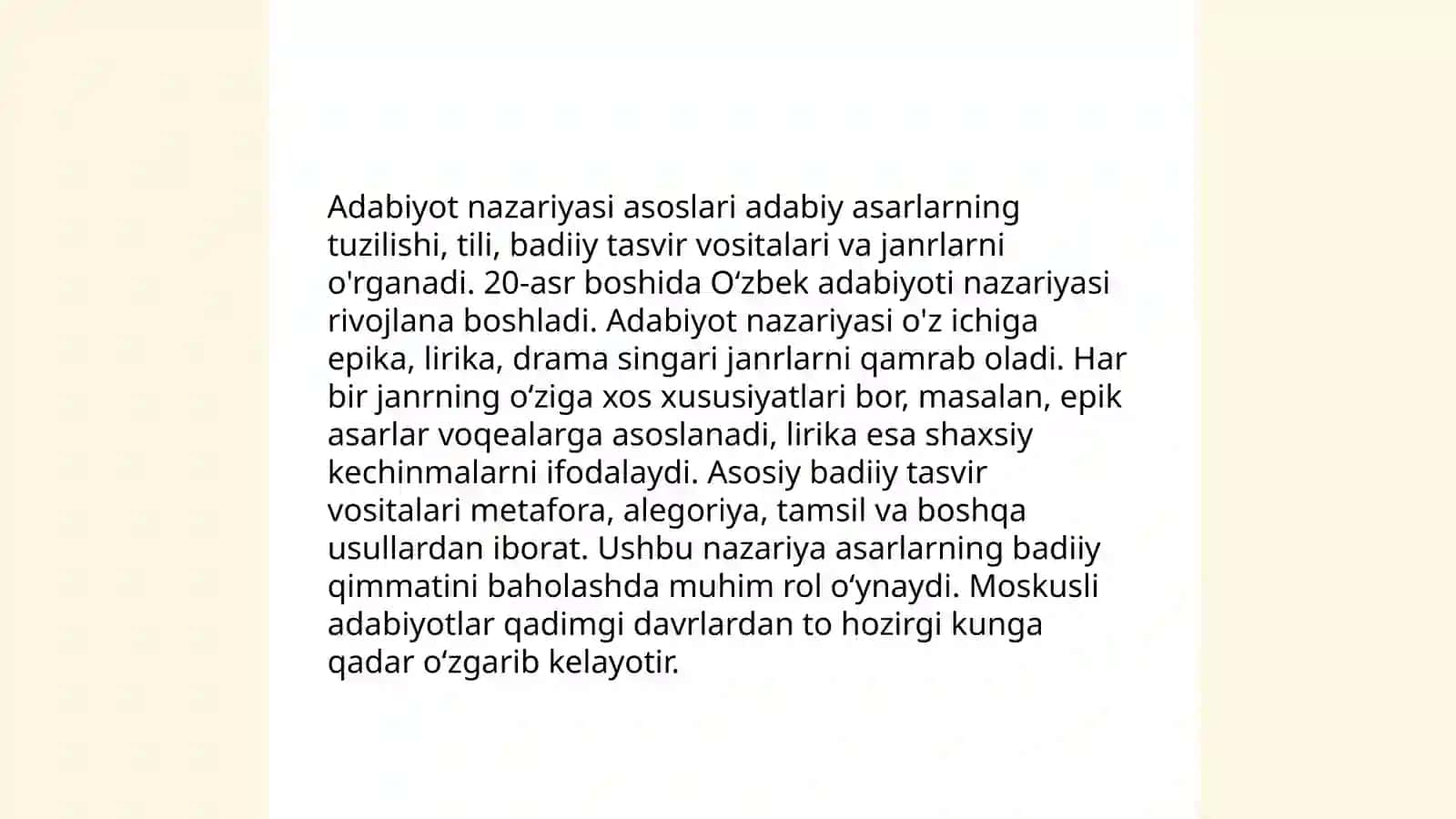 Adabiyot nazariyasi asoslari 3