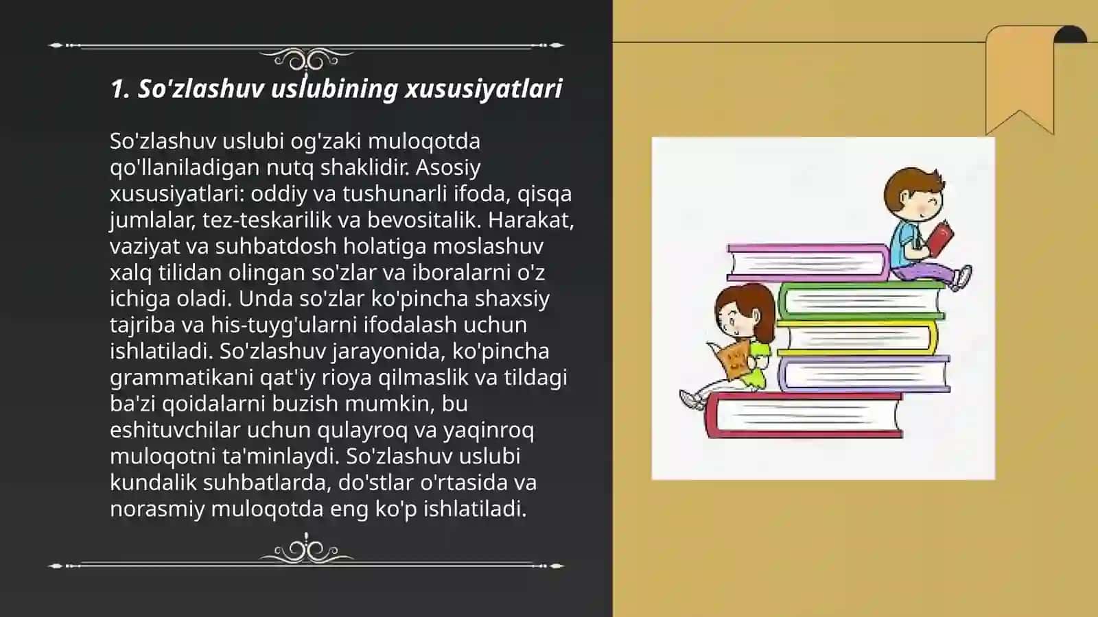 So'zlashuv uslubiga oid materiallar to'plash 3