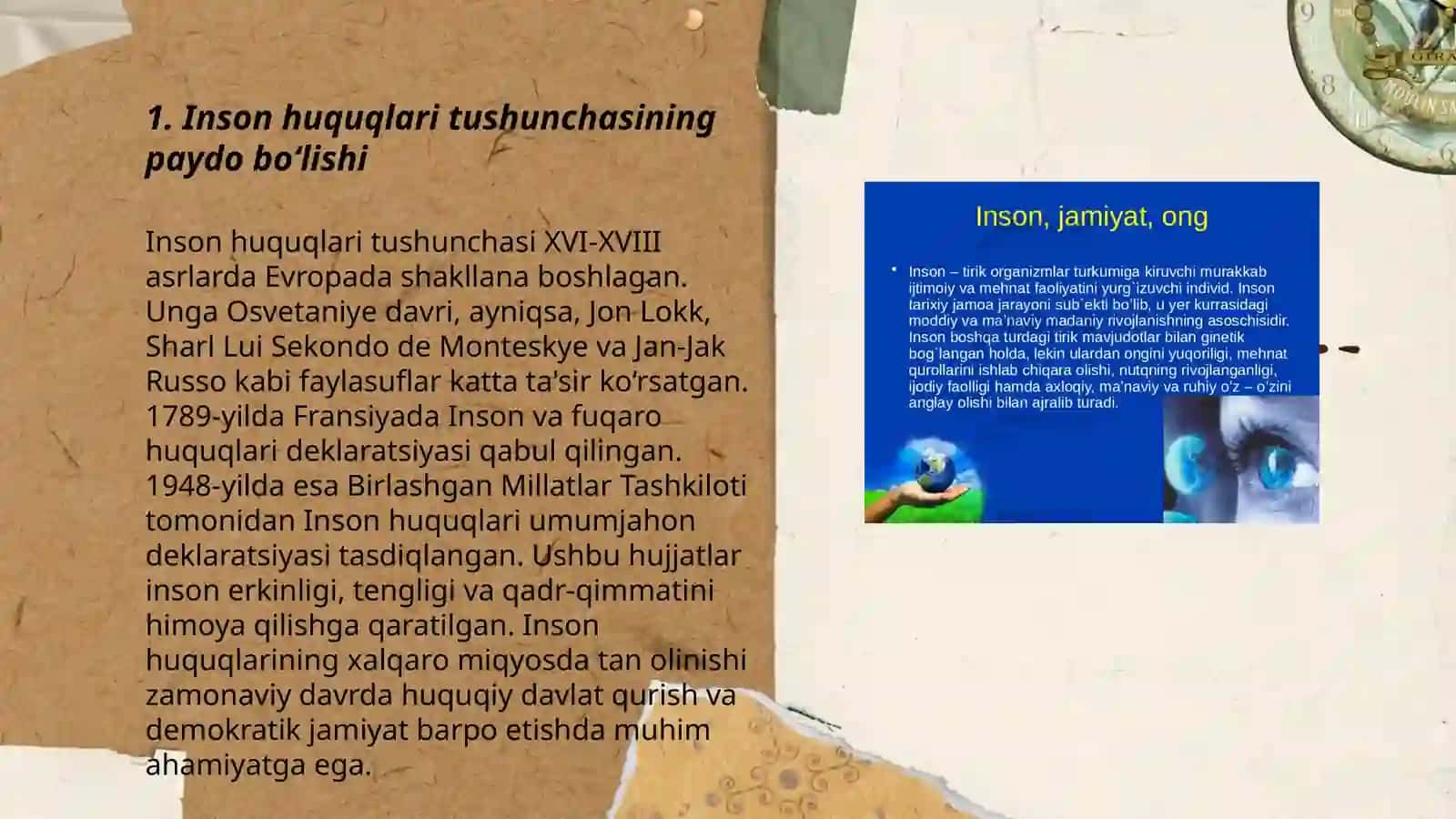 Inson huquqlarining rivojlanish tarixi 3