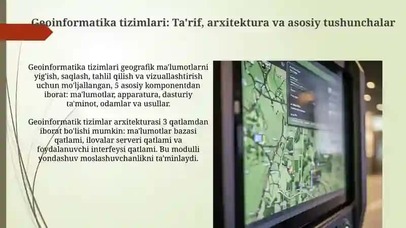 Zamonaviy geoinformatsion tizimlar 3
