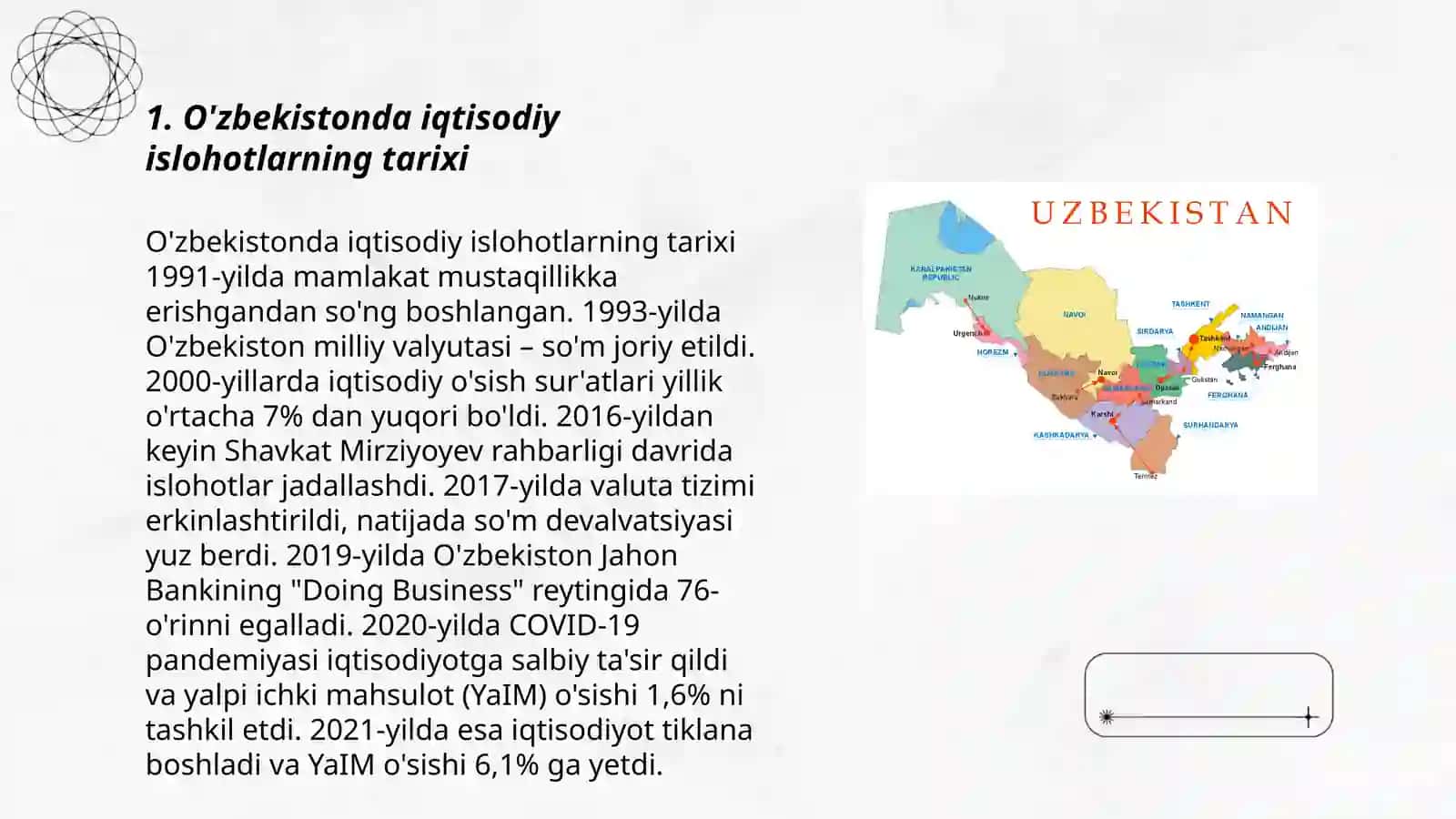 O'zbekistonda iqtisodiy islohotlarning tarixi 3