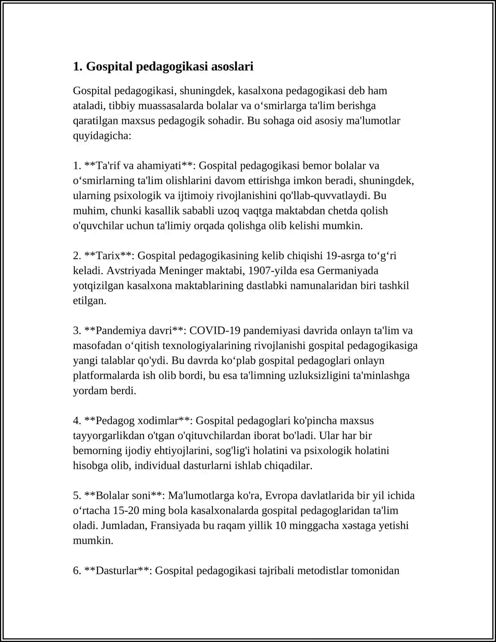 Gospital pedagogikasi asoslari 3