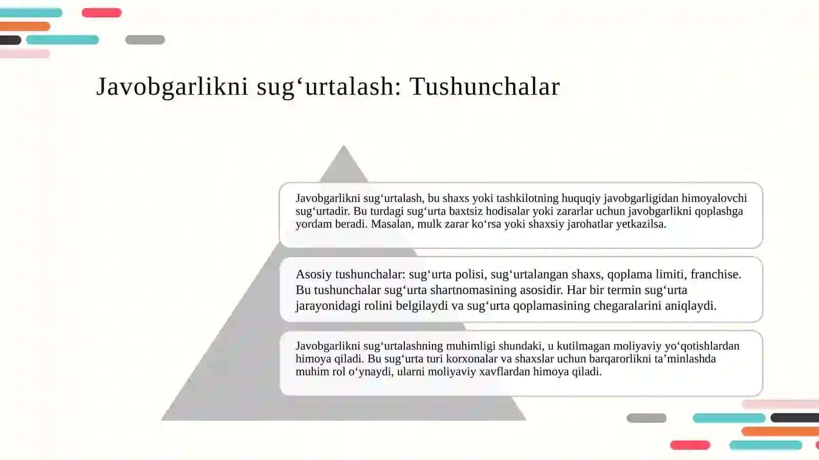 Javobgarlikni sug‘urtalash 3