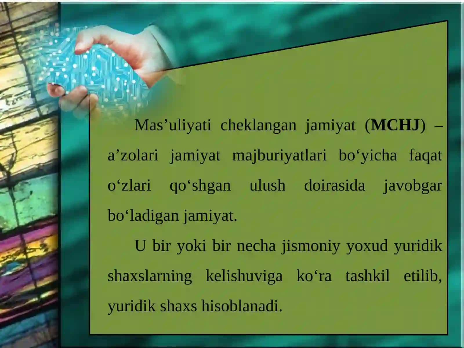 Ma'suliyati cheklangan jamiyat 3