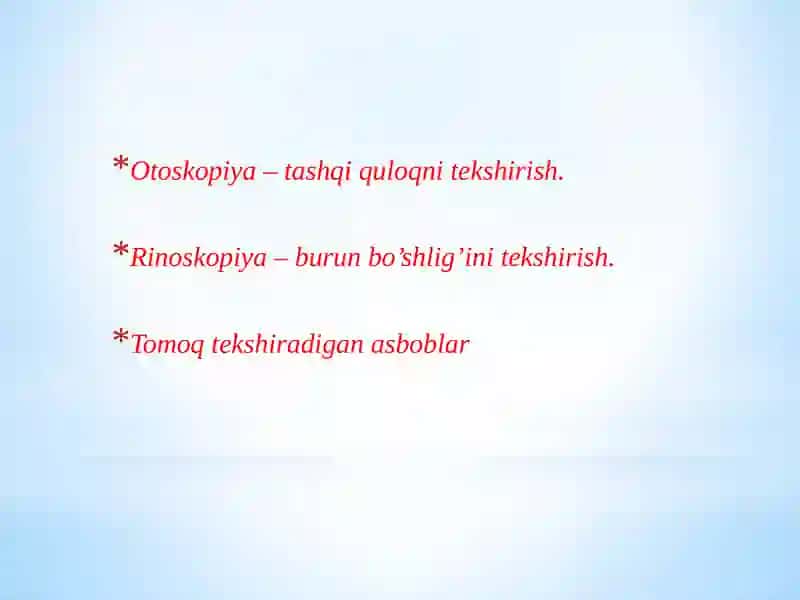Otoloringologiyada(LOR) zamonaviy endoskopik diagnostika usullari 3
