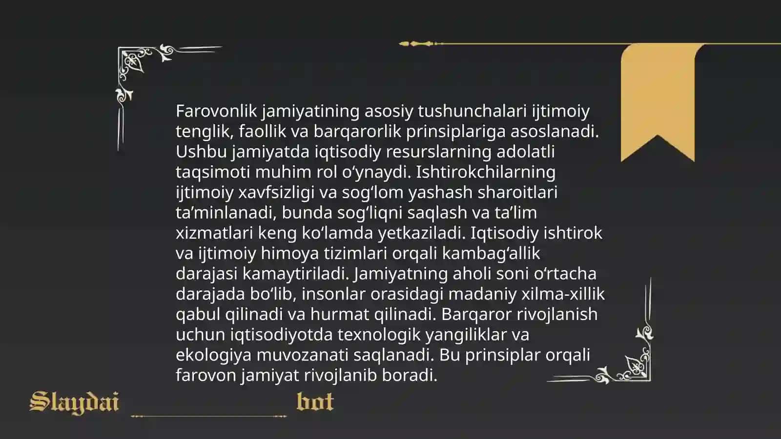 Farovonlik jamiyat konsepsiyasi 3