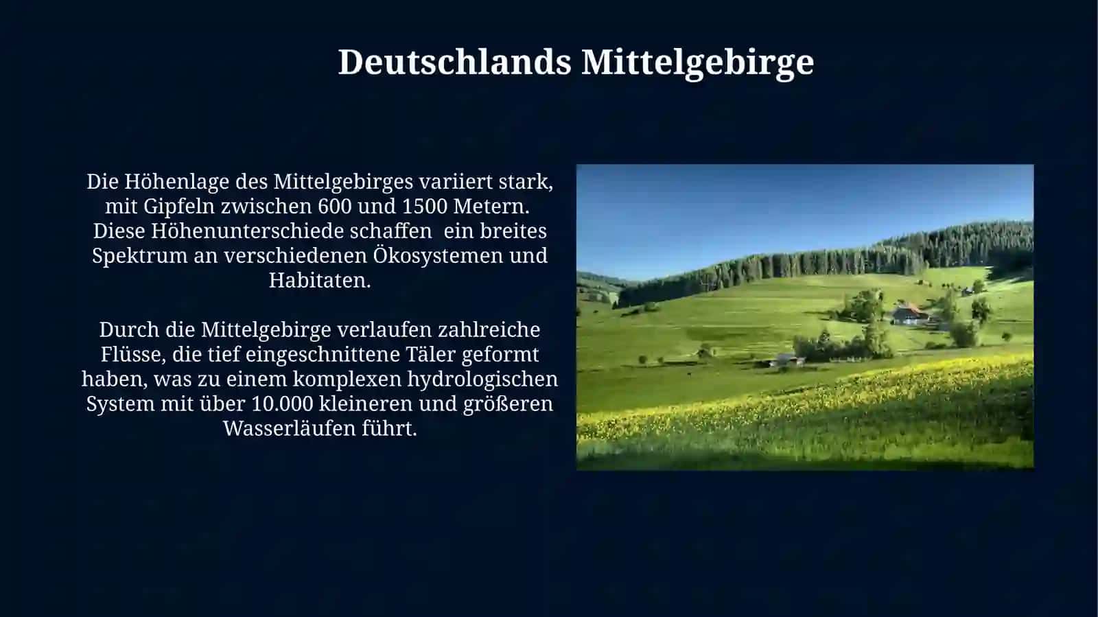 Natürliche Landschaften von Deutschland 3