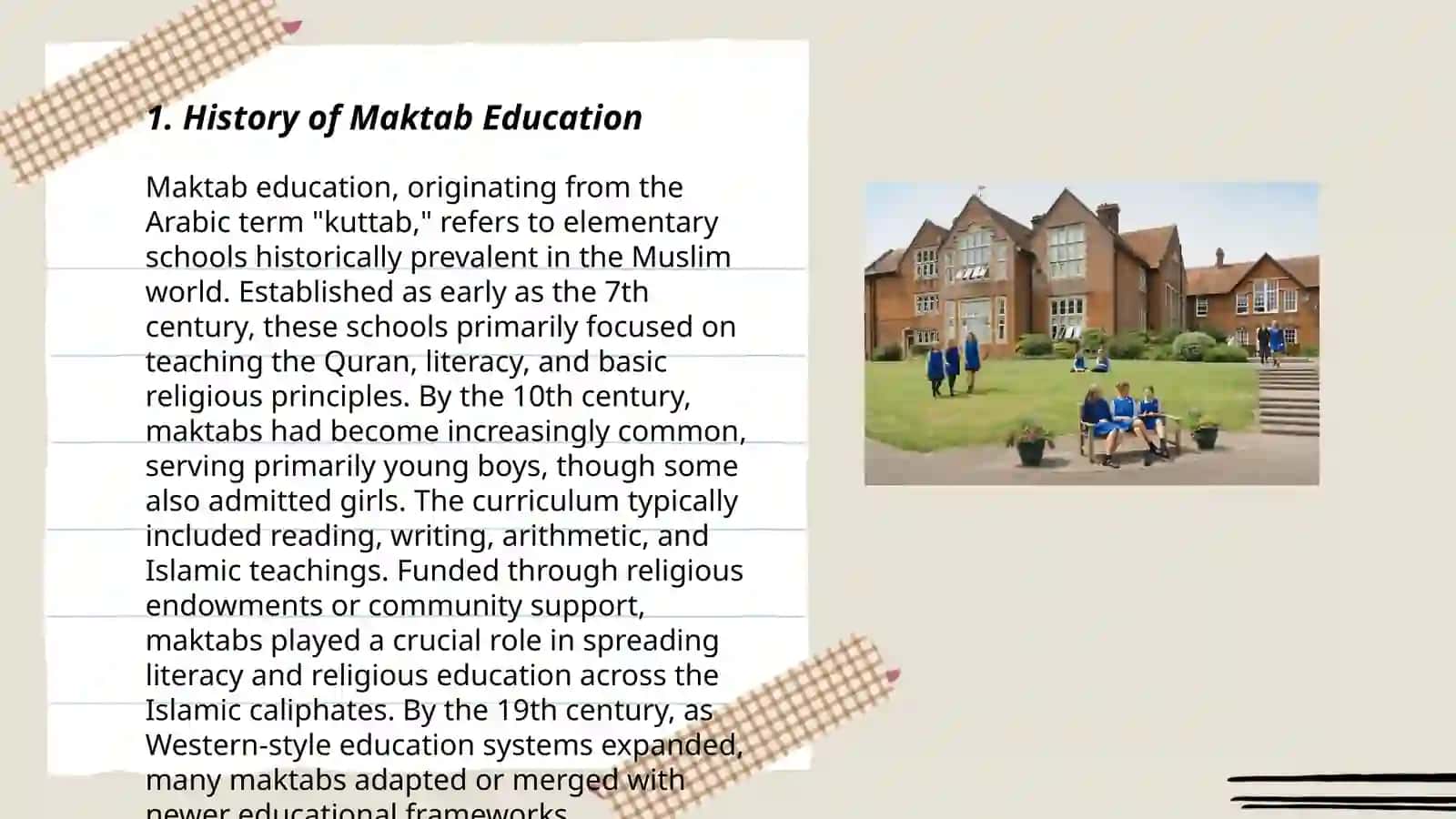 History of Maktab Education 3