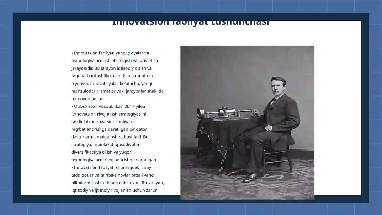 Innovatsion faoliyatni bugungi infratuzilmasi 3