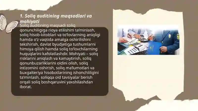 Soliq auditining maqsad va vazifalari 3
