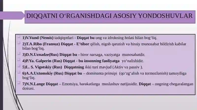 Diqqat mavzusida tadqimot 3