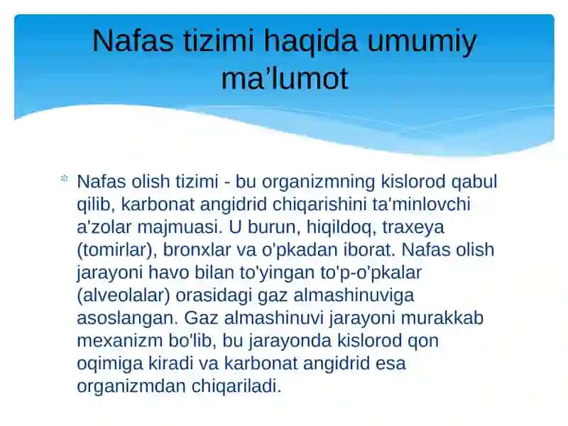 Nafas tizimning yosh xususiyatlari va gigiyenasi 3