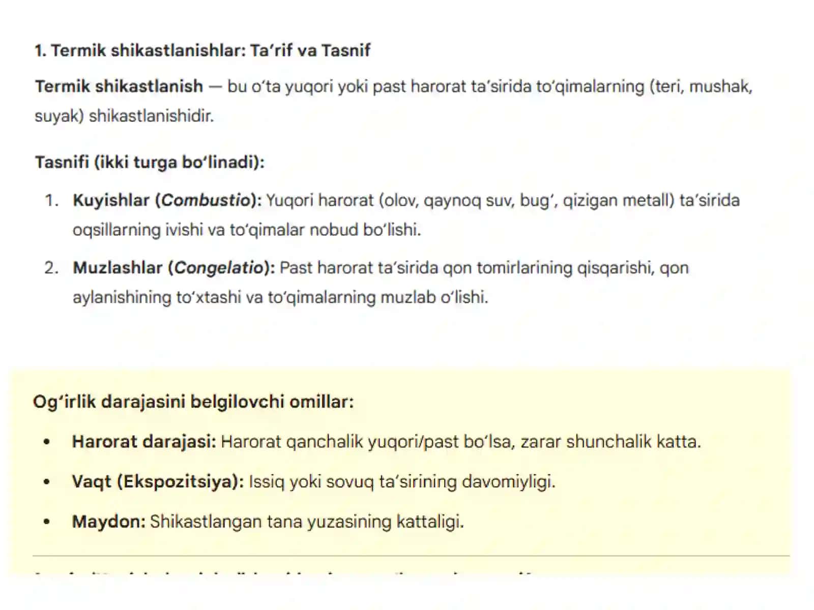 Termik Shikastlanishlar 3