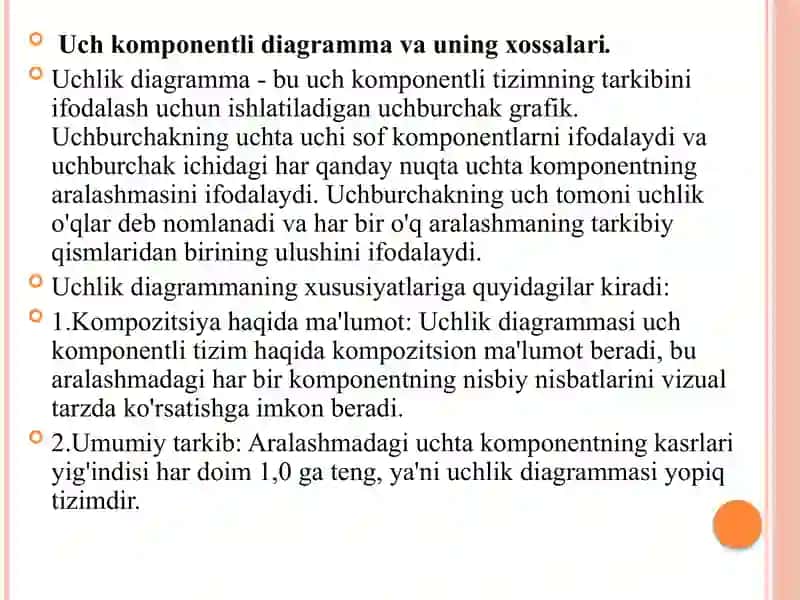 Uch komponentli sistemalar uchun holat diagrammalari 3