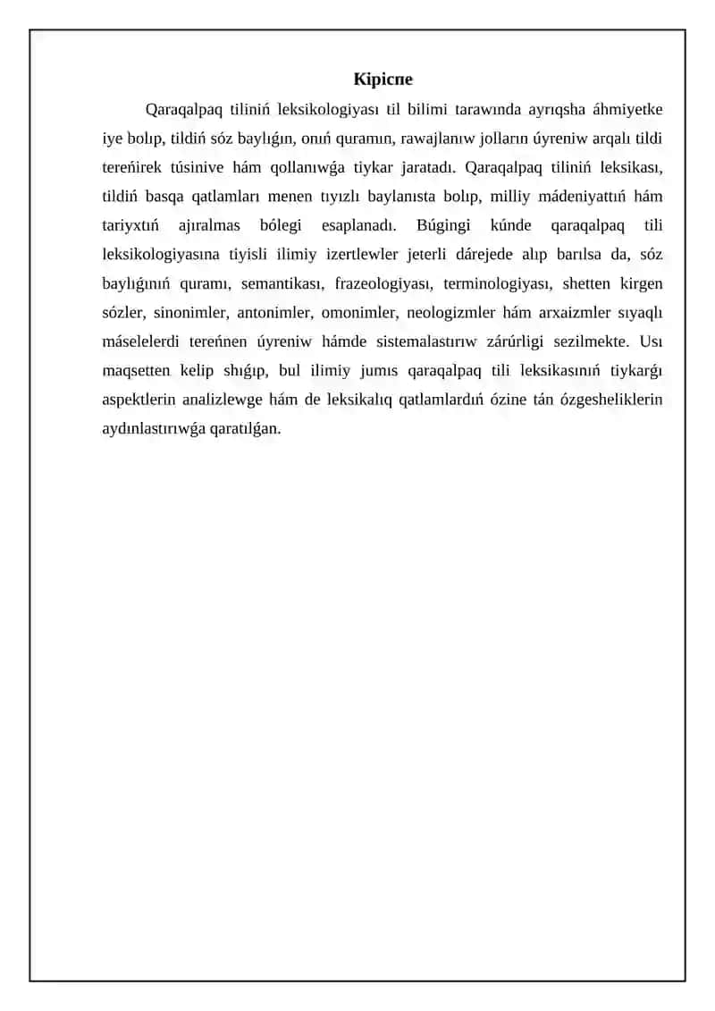 Qaraqalpaq tiliniń leksikologiyası 3