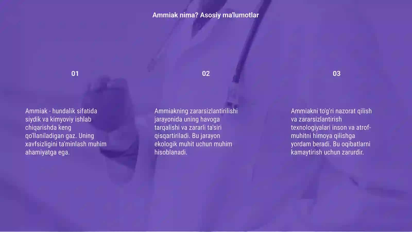 Ammiakning zararsizlantirilishi 3