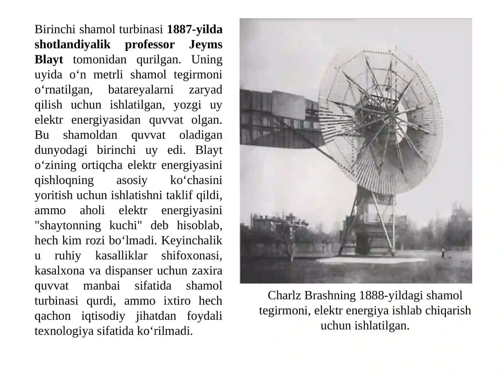 Shamol energiyasidan foydalanish borasidagi tarixiy bosqichlar 3