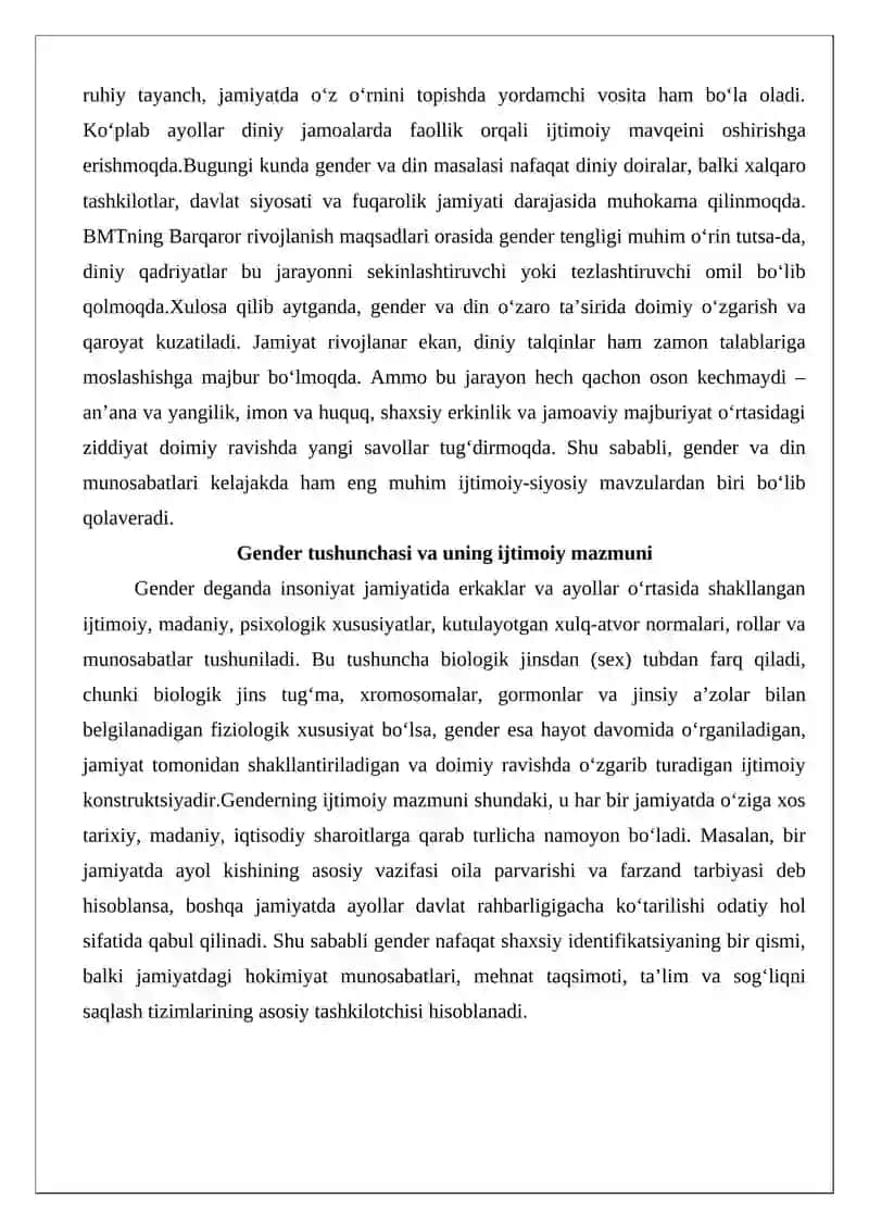 Gender va din 3
