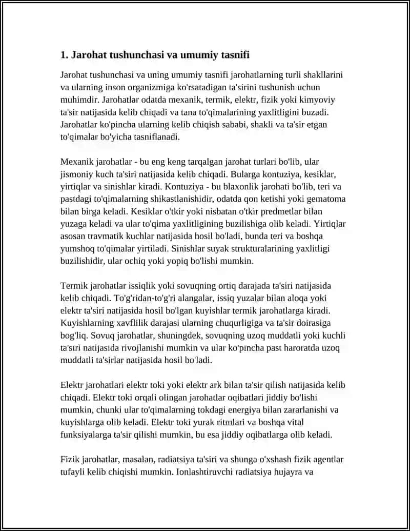 JAROHATLAR VA ULARNING TURLARI 3