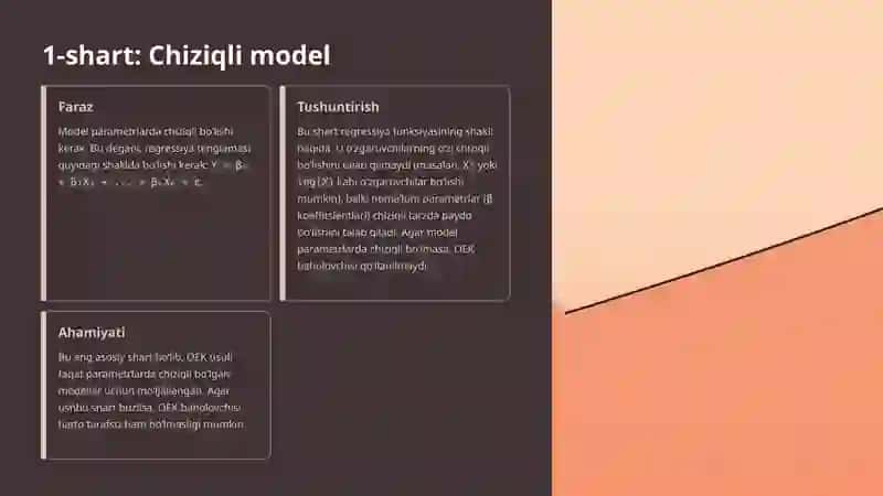 Gauss-Markov shartlari: Asosiy tamoyillar 3