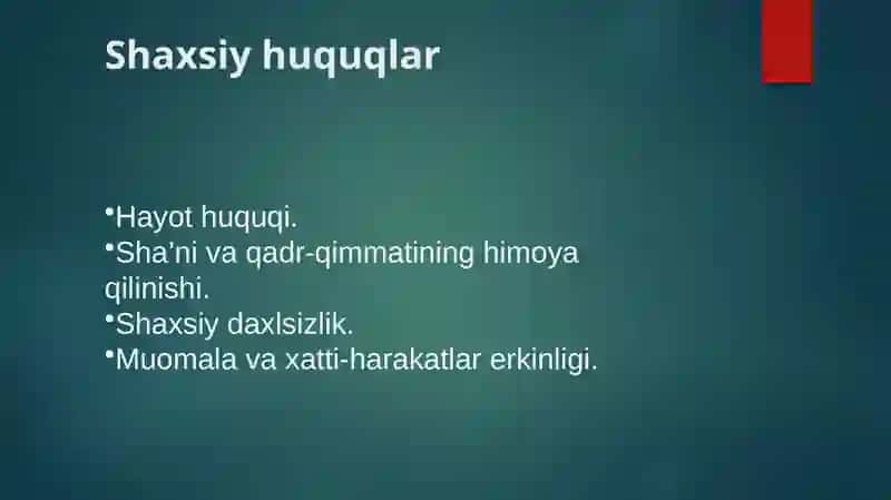 Fuqarolarning huquqlari 3
