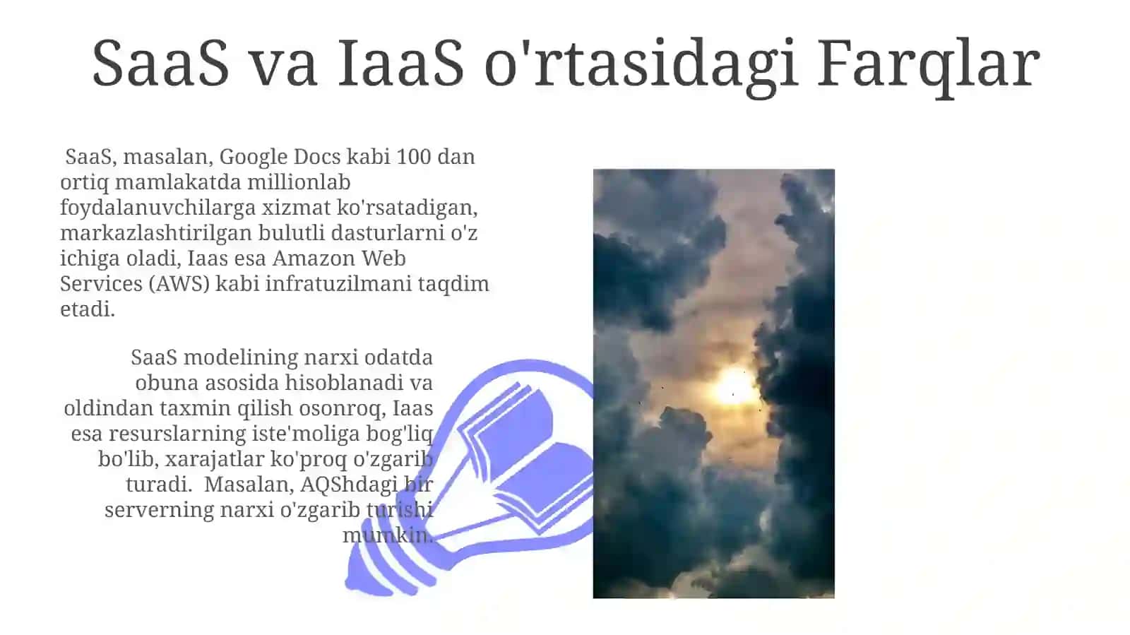 Bulut Yechimlari (SaaS)ga Umumiy Nuqtai 3